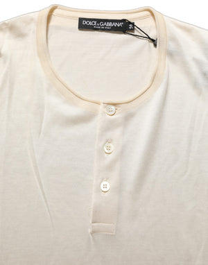 Dolce & Gabbana Kurzarm-Polohemd mit Kragen in Weiß