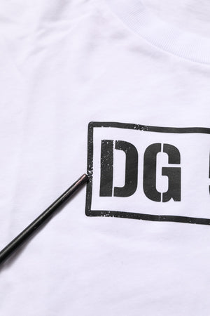 Dolce & Gabbana Weißes DG 58.62 Baumwoll-Rundhals-T-Shirt für Herren