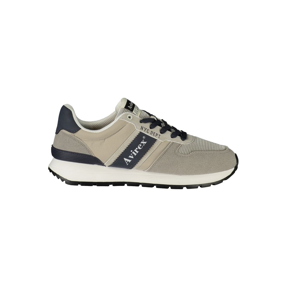 Avirex Grauer Sneaker aus Polyurethan für Herren