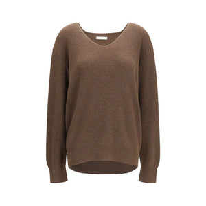 The Row Brauner Baumwoll-Sweatshirt