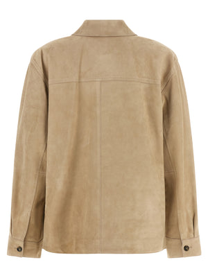 Max Mara Beige Lammleder Lederjacke