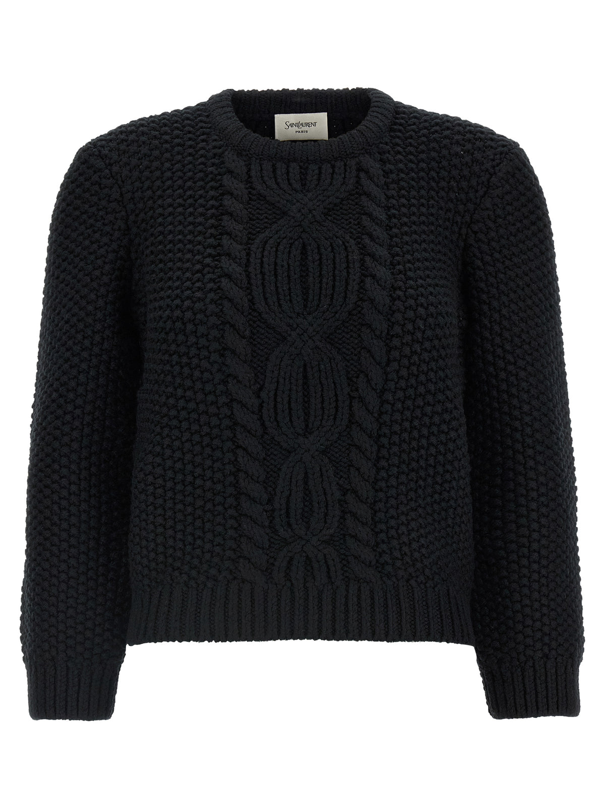 Saint Laurent Schwarzer Wollcardigan