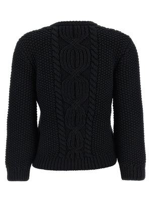 Saint Laurent Schwarzer Wollcardigan