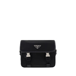 Prada Schwarze Schultertasche aus Polyamid