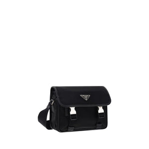 Prada Schwarze Schultertasche aus Polyamid