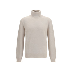 Brioni Beige Kaschmir-Rollkragenpullover