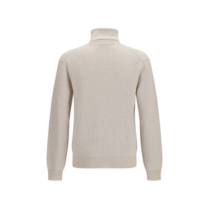 Brioni Beige Kaschmir-Rollkragenpullover