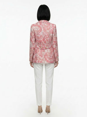 Dolce & Gabbana Mehrfarbiger Blazer aus Metallic-Fasern