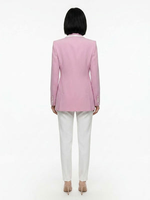 Dolce & Gabbana Pink Elastane Blazer