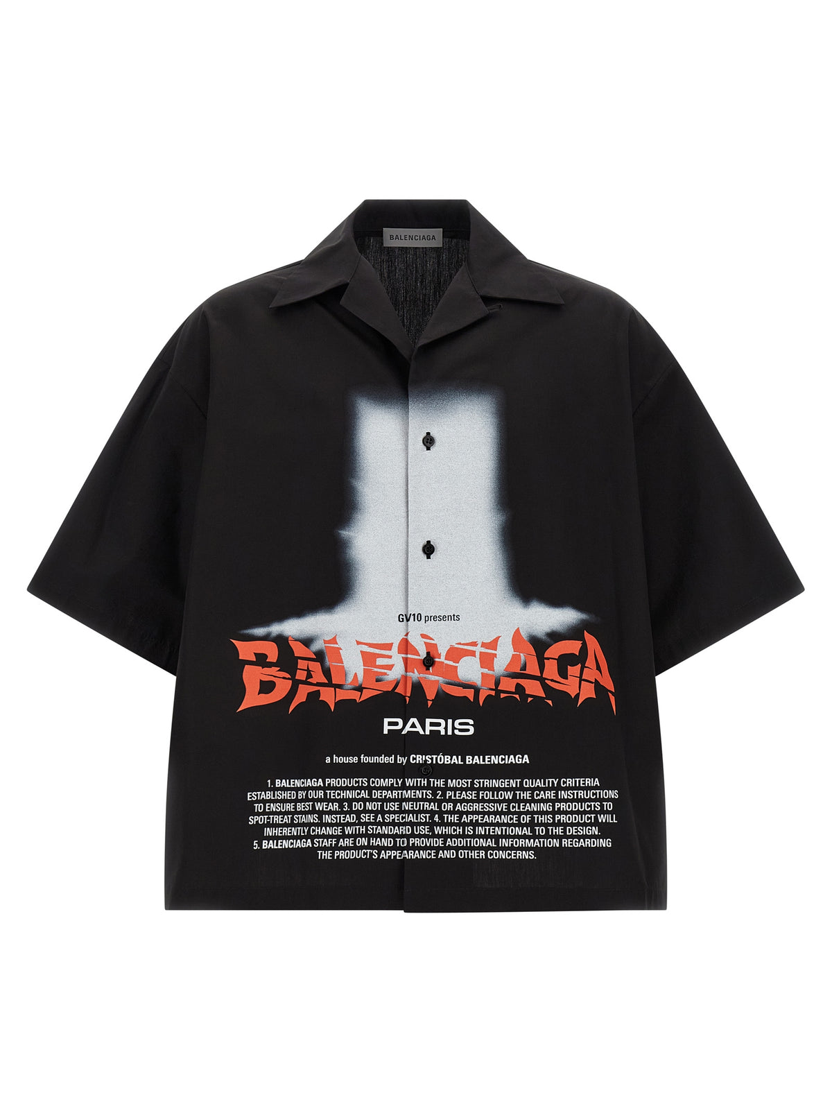 Balenciaga Schwarze Baumwollbluse