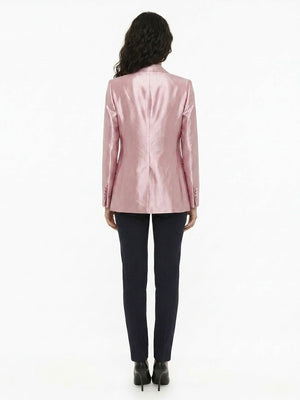 Dolce & Gabbana Pink Silk Blazer