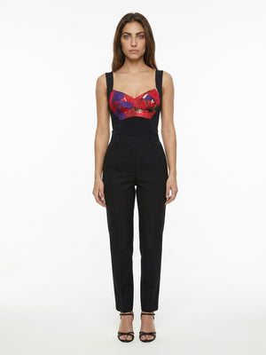 Dolce & Gabbana Mehrfarbiger Seiden-Jumpsuit