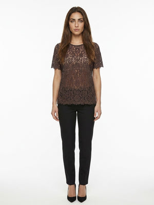 Dolce & Gabbana Braunes Baumwoll-T-Shirt