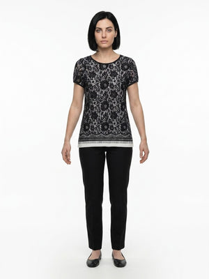 Dolce & Gabbana Mehrfarbiges Polyamid-T-Shirt