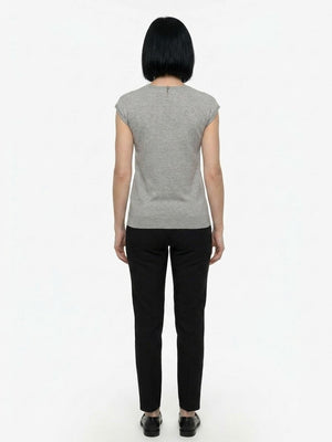 Dolce & Gabbana Graues Polyamid-T-Shirt