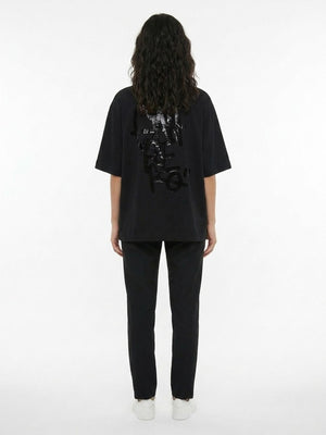 Dolce & Gabbana Schwarzes Baumwoll-T-Shirt