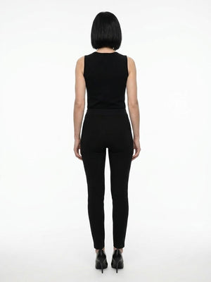 Dolce & Gabbana Schwarze Skinny-Hose aus Acetat