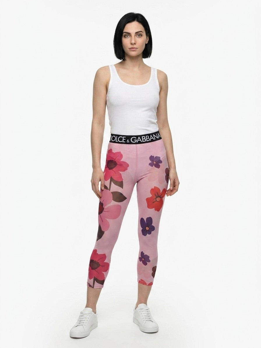 Dolce & Gabbana Leggings in Multicolor Elastane