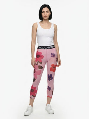 Dolce & Gabbana Leggings in Multicolor Elastane