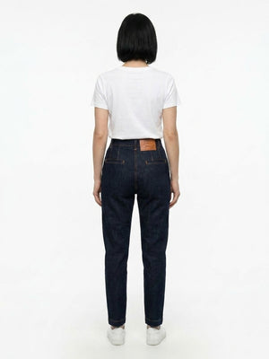 Dolce & Gabbana Marineblaue Baumwoll-Jeans im geraden Schnitt