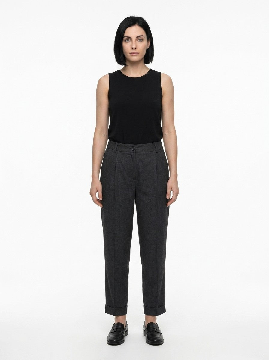 Dolce & Gabbana Graue Baumwoll-Freizeithose