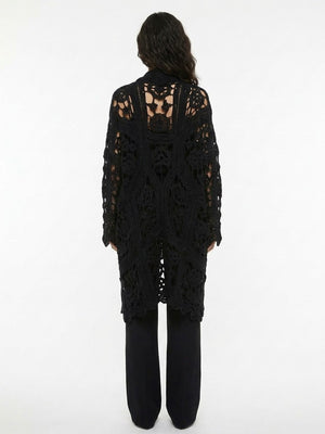 Dolce & Gabbana Schwarzer Cardigan aus Schurwolle