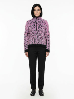 Dolce & Gabbana Blaues Sweatshirt aus reiner Schurwolle