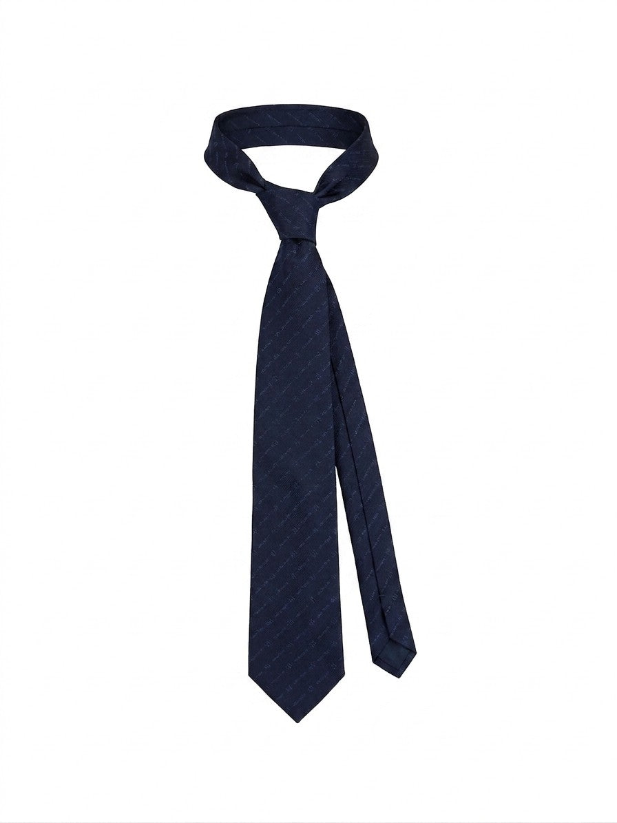 Givenchy Blaue Seidenkrawatte