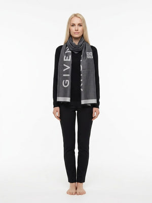 Givenchy Grauer Seidenschal