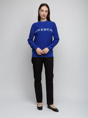 Givenchy Blauer Baumwoll-Sweatshirt
