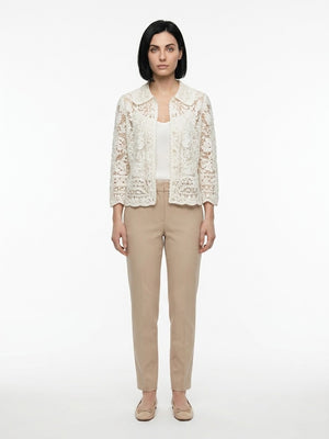 Dolce & Gabbana Weißer Strickcardigan aus Baumwolle