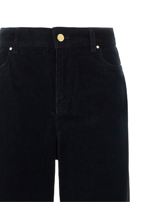 Max Mara Blaue Baumwoll-Freizeithose