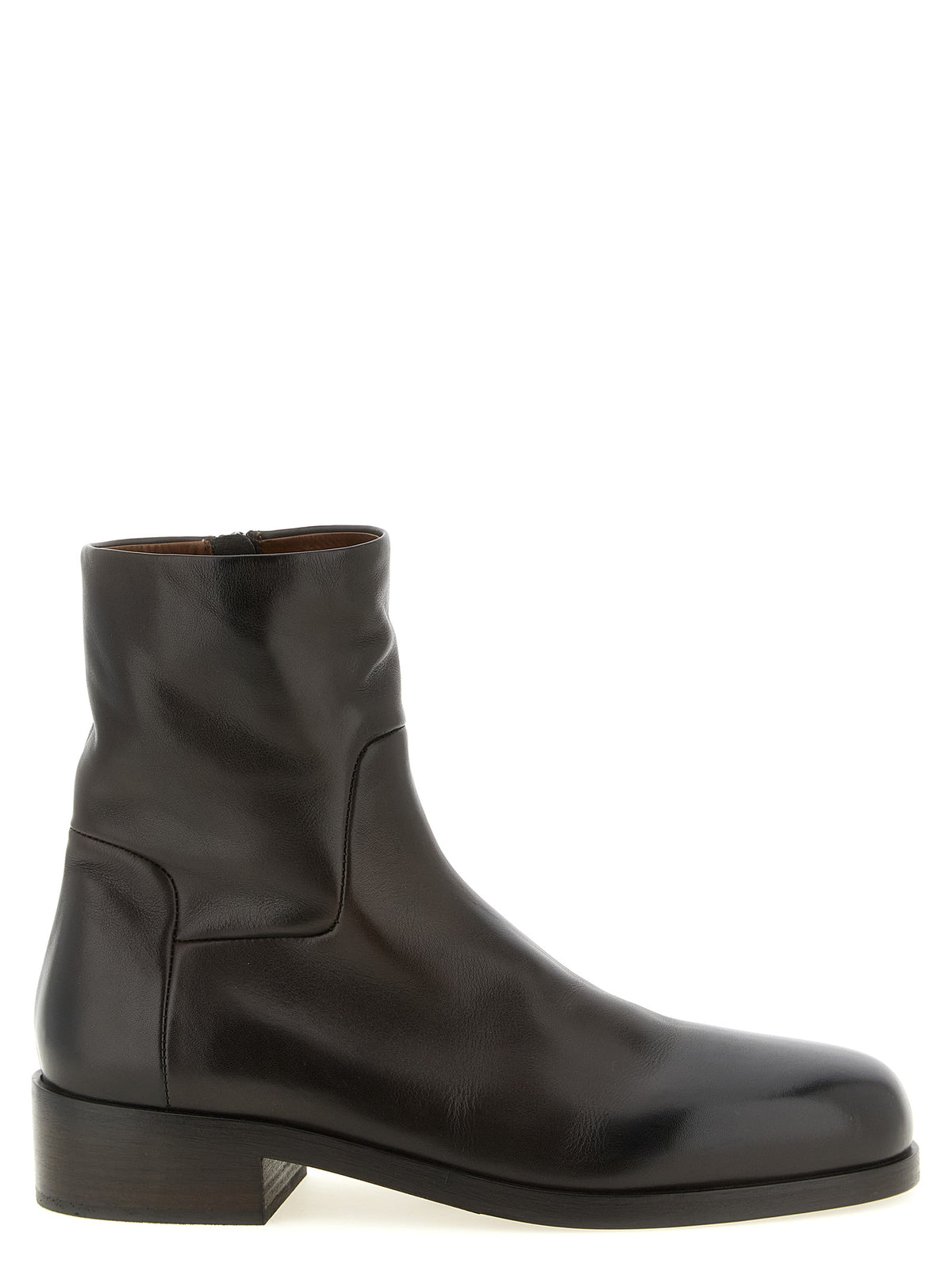 Marsell Ankle Boots aus braunem Kalbsleder