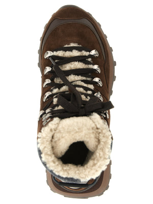 Brunello Cucinelli Ankle Boots aus braunem Kalbsleder