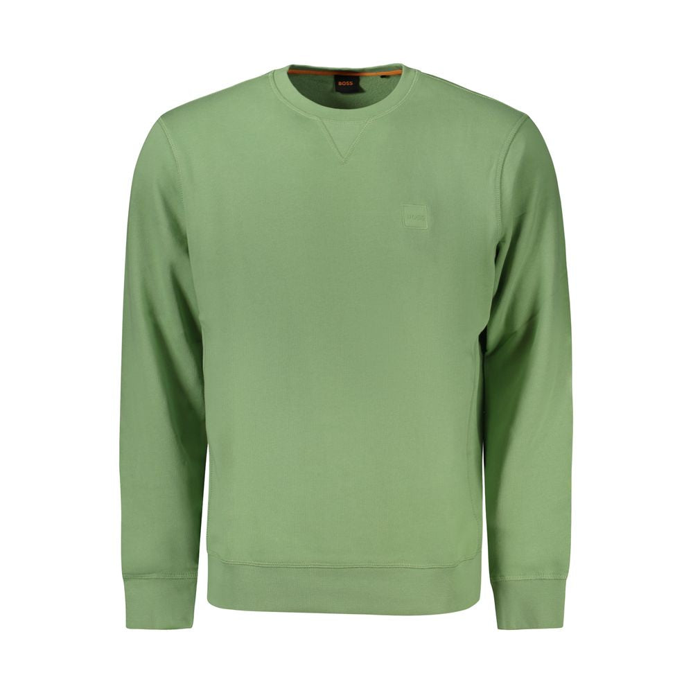 Hugo Boss Baumwoll-Sweatshirt in Grün
