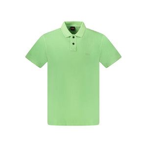 Hugo Boss Grünes Herren-Poloshirt aus Baumwolle