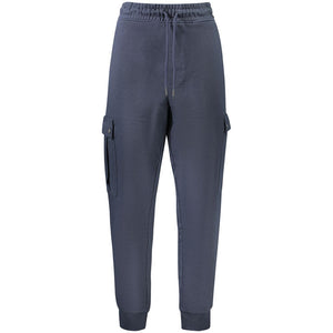 Blue Cotton Men's Trouser