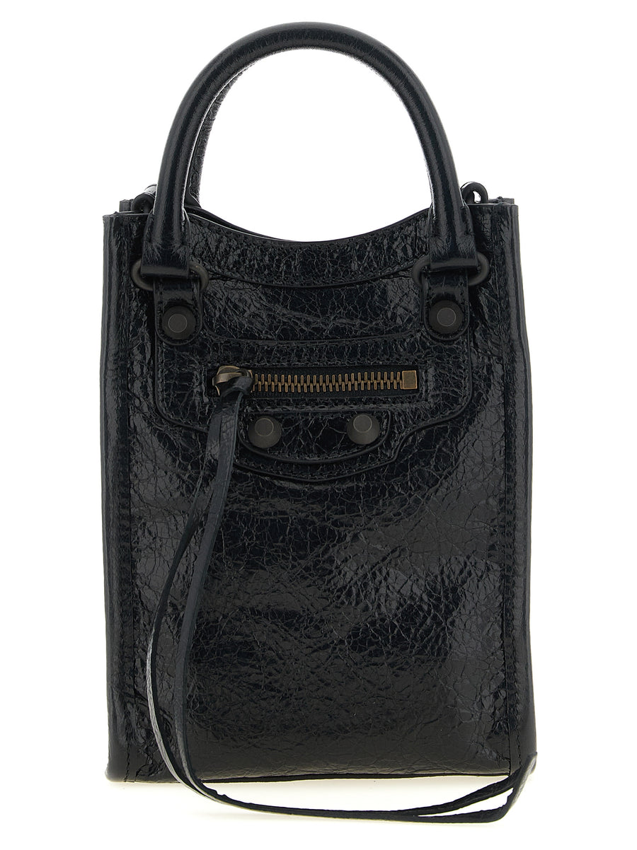 Balenciaga Accessoires aus schwarzem Lammleder