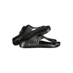 Norway 1963 Schwarze Flip-Flop-Sandalen aus Kunststoff