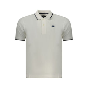 La Martina Weißes Poloshirt aus Baumwolle