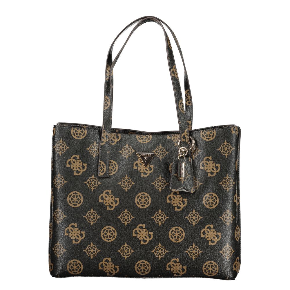 Guess Jeans Braune Handtasche aus Polyethylen