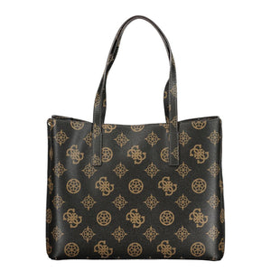 Guess Jeans Braune Handtasche aus Polyethylen