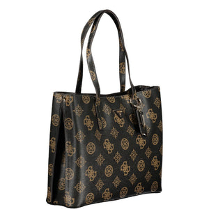 Guess Jeans Braune Handtasche aus Polyethylen