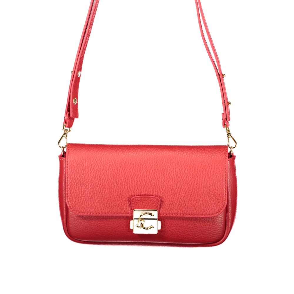 Coccinelle Rote Lederhandtasche