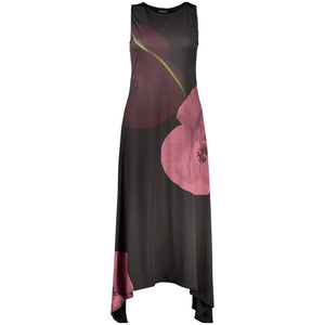 Desigual Schwarzes Freizeitkleid aus Polyester