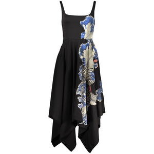 Desigual Schwarzes Baumwoll-Freizeitkleid