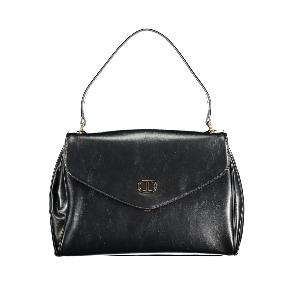 Twinset Schwarze Handtasche aus Polyethylen