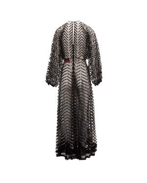 Valentino Garavani Schwarzes Abendkleid mit Stickerei