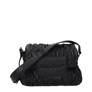 Karl Lagerfeld Schwarze Crossbody-Tasche aus Polyester