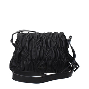 Karl Lagerfeld Schwarze Crossbody-Tasche aus Polyester